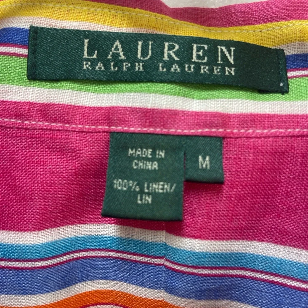 Ralph Lauren Multicolor Striped Button Down Shirt - Picture 3 of 5